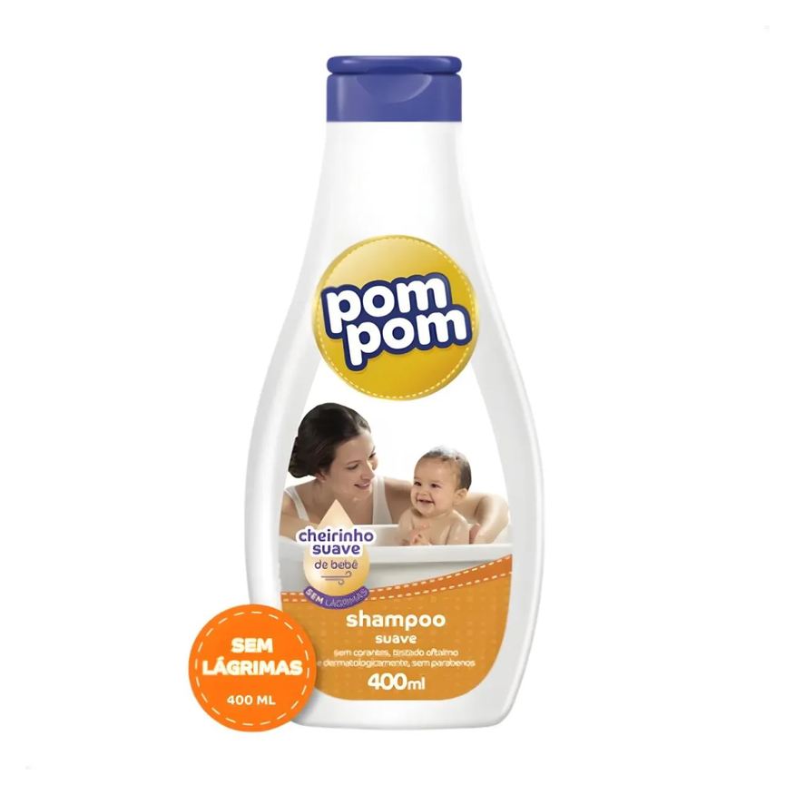 Shampoo Pom Pom Inf Cheiro Suave 400ml Infantil sem Parabeno