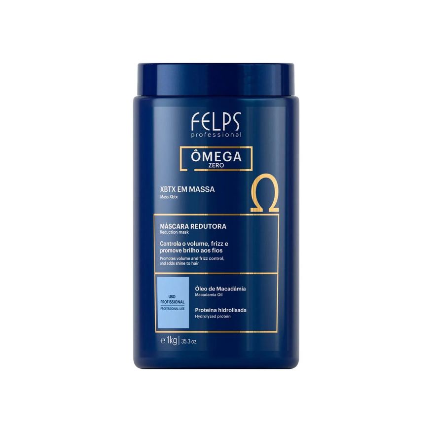 Felps Botox Capilar Omega Zero Nanoplastia Redutor de Volume 1kg