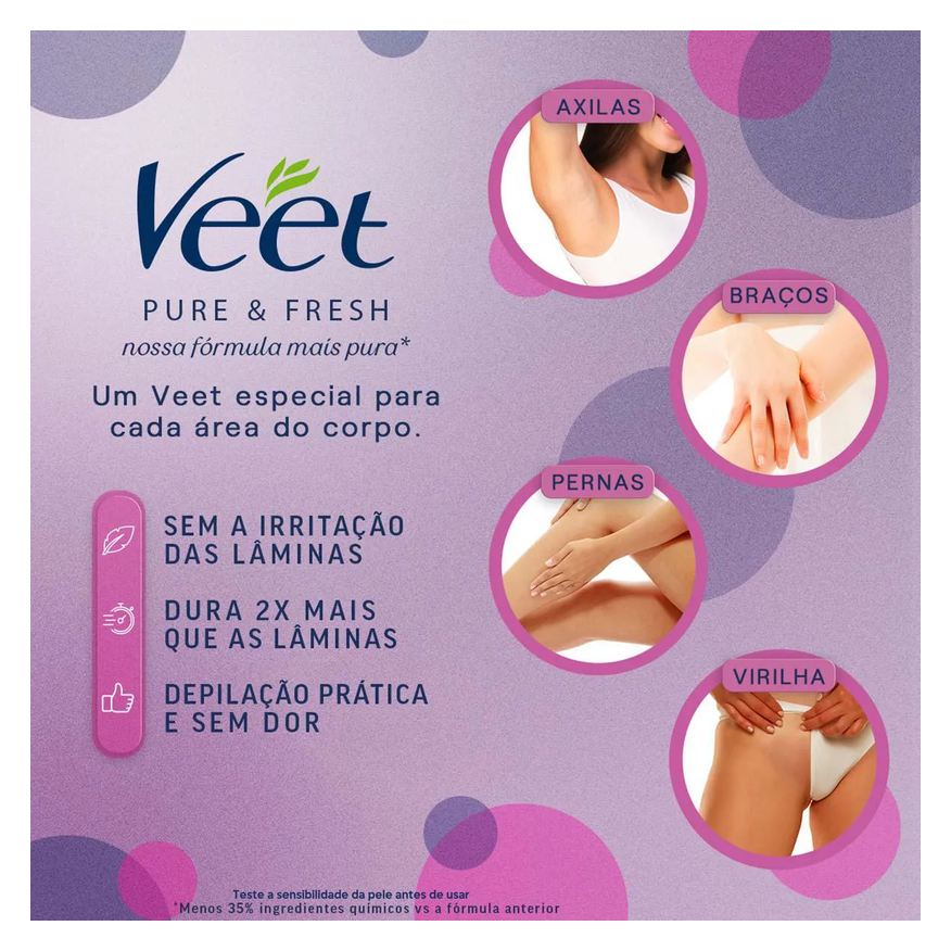 Depilatório Creme para Banho Veet Pure & Fresh 150ml