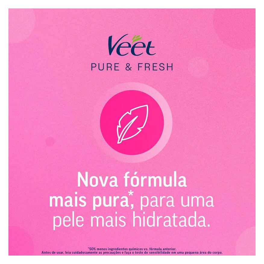 Depilatória Folha Facial Veet Pure & Fresh 12 unidades