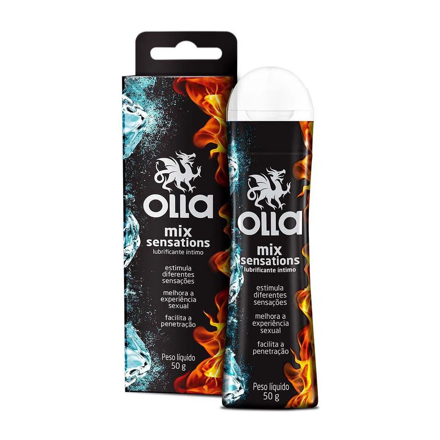 Olla Lubrificante Íntimo Mix Sensations com 50g