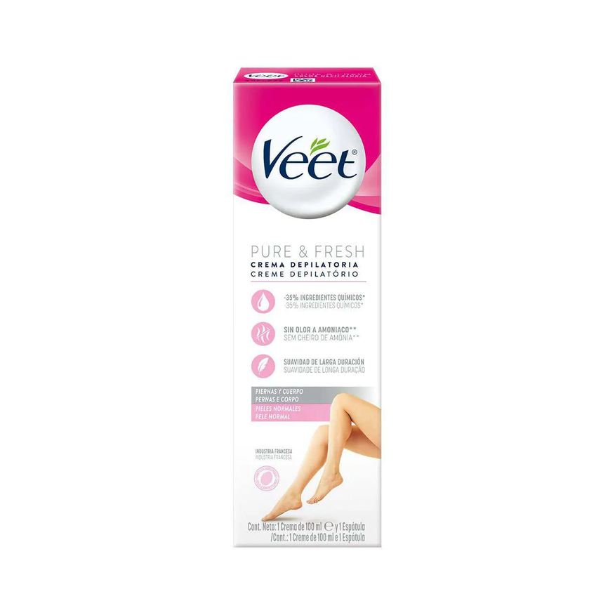Depilatório Creme Veet Pure & Fresh Pele Normal 100ml