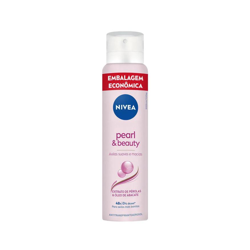 Nivea Desodorante Antitranspirante Aerosol Pearl & Beauty Feminino 48h 200ml