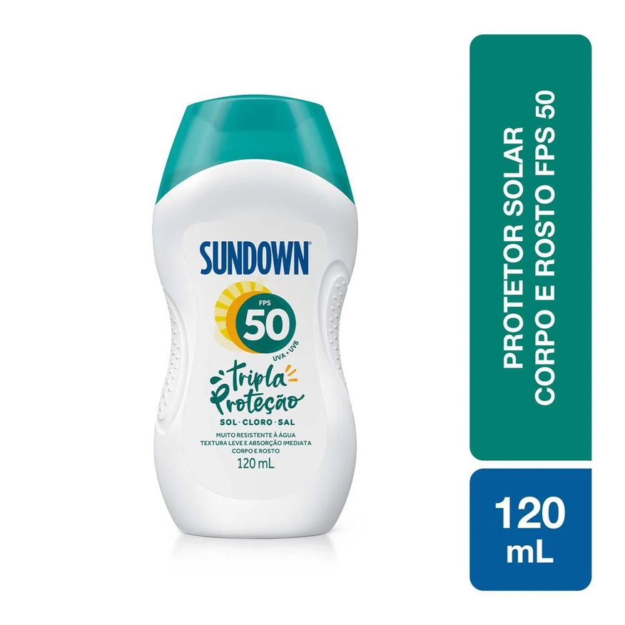 Sundown Protetor Solar Corporal Loção FPS 50 120ml