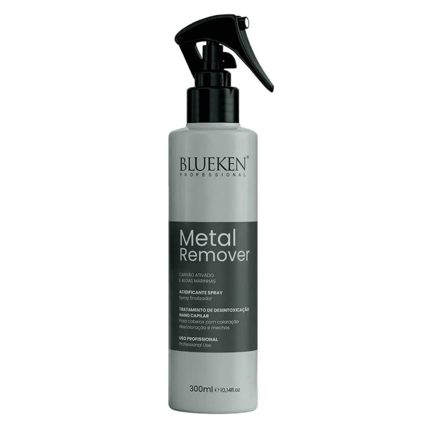 Blueken Metal Remover - Spray Acidificante Carvão Ativado e Algas 300ml