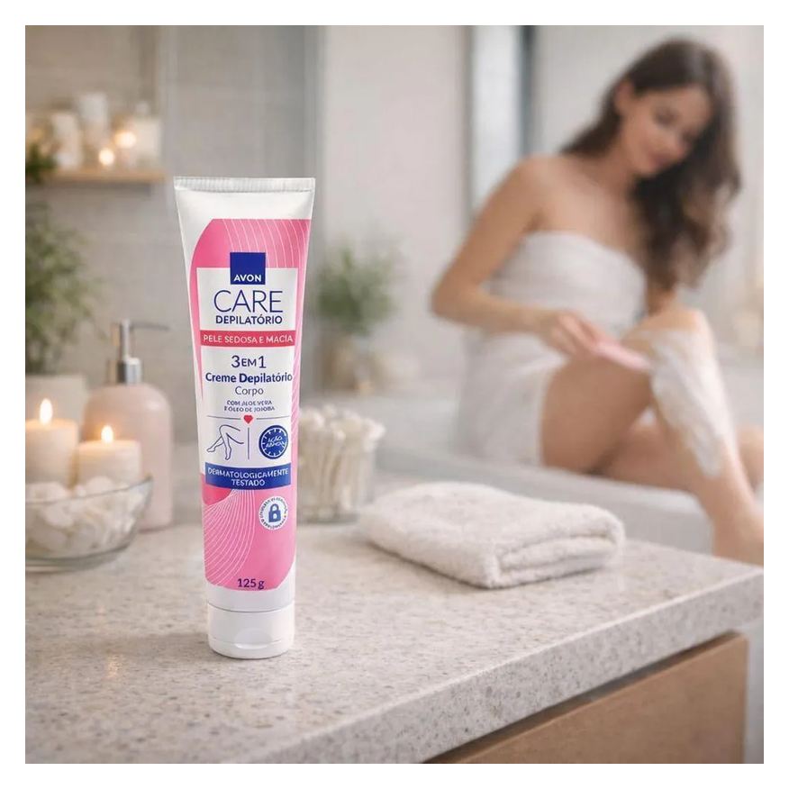 Depilatório Creme para o Corpo Avon Care 125g