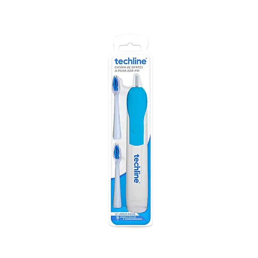 Techline Escova Dental Elétrica Adulto Azul