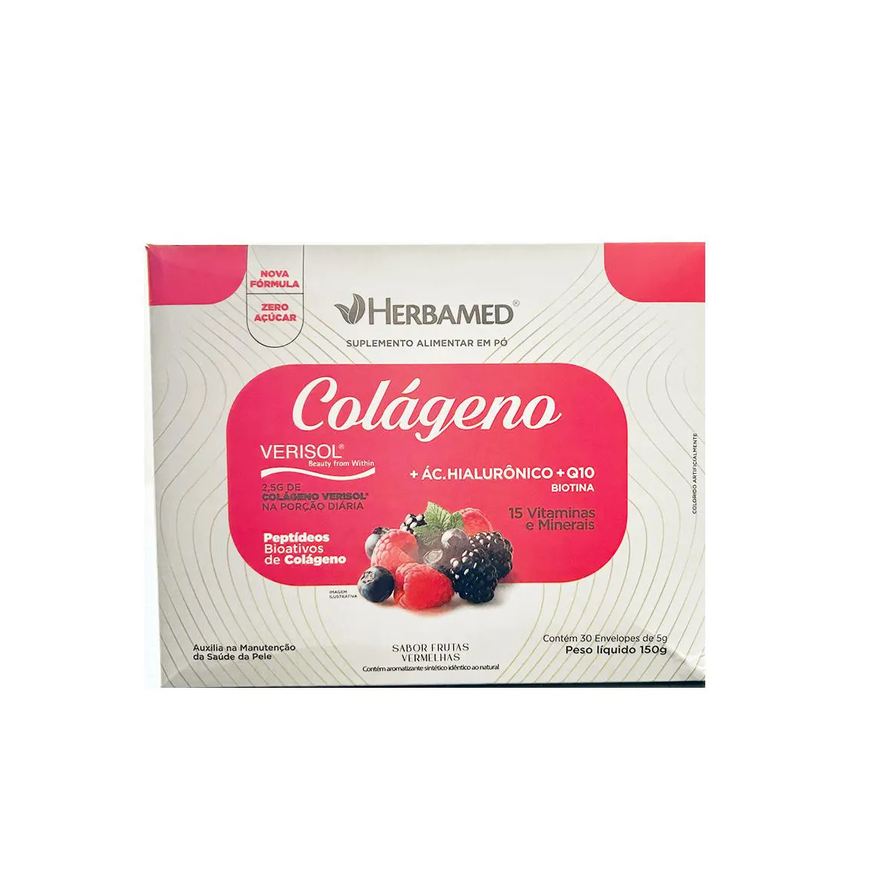 Herbamed Colágeno Verisol Sabor Frutas Vermelhas -150g