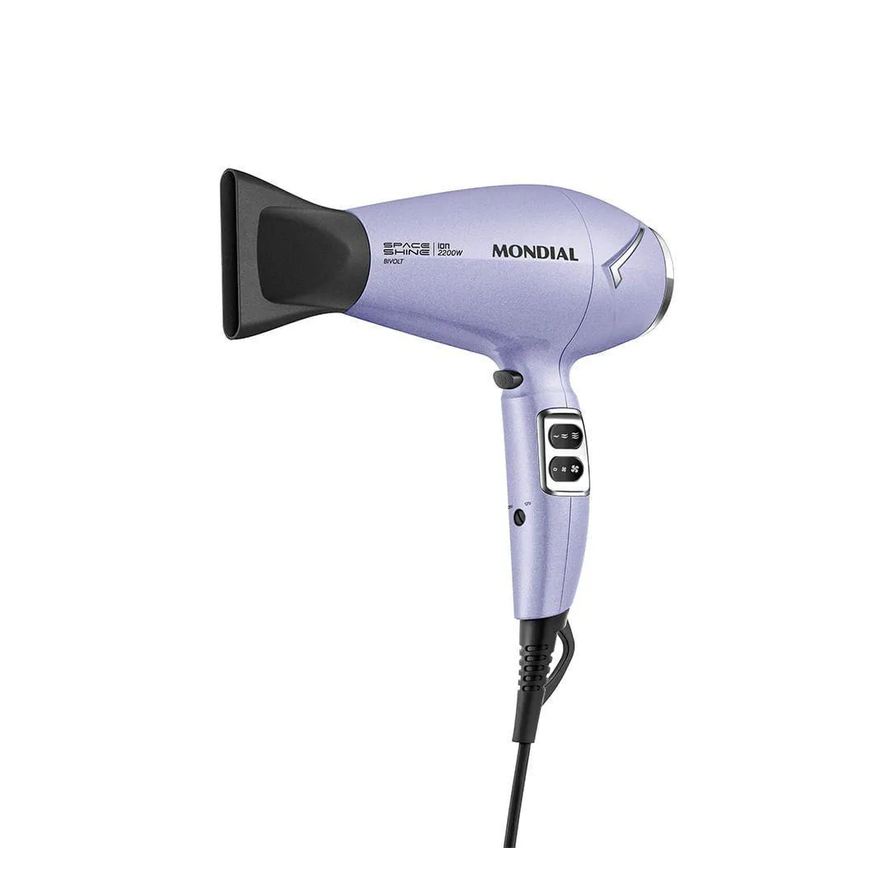 Mondial Secador de Cabelos Space Shine Lilás Bivolt - Sc-21-Bi