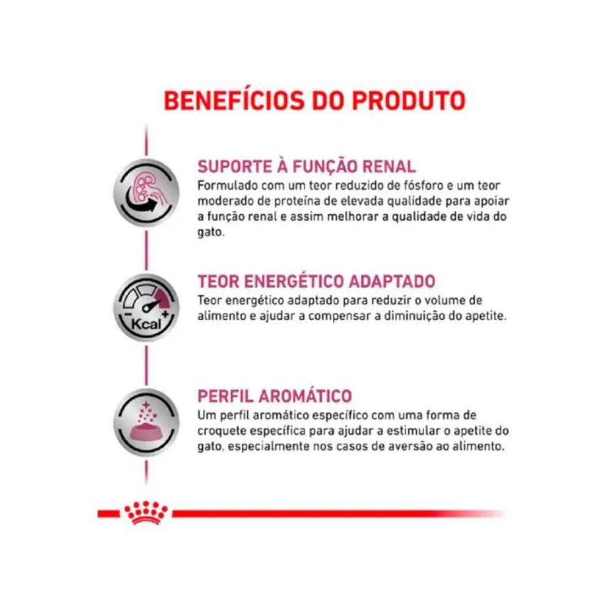 Royal Ração Canin Dieta Veterinária Renal para Gatos com Doenças Renais 4kg