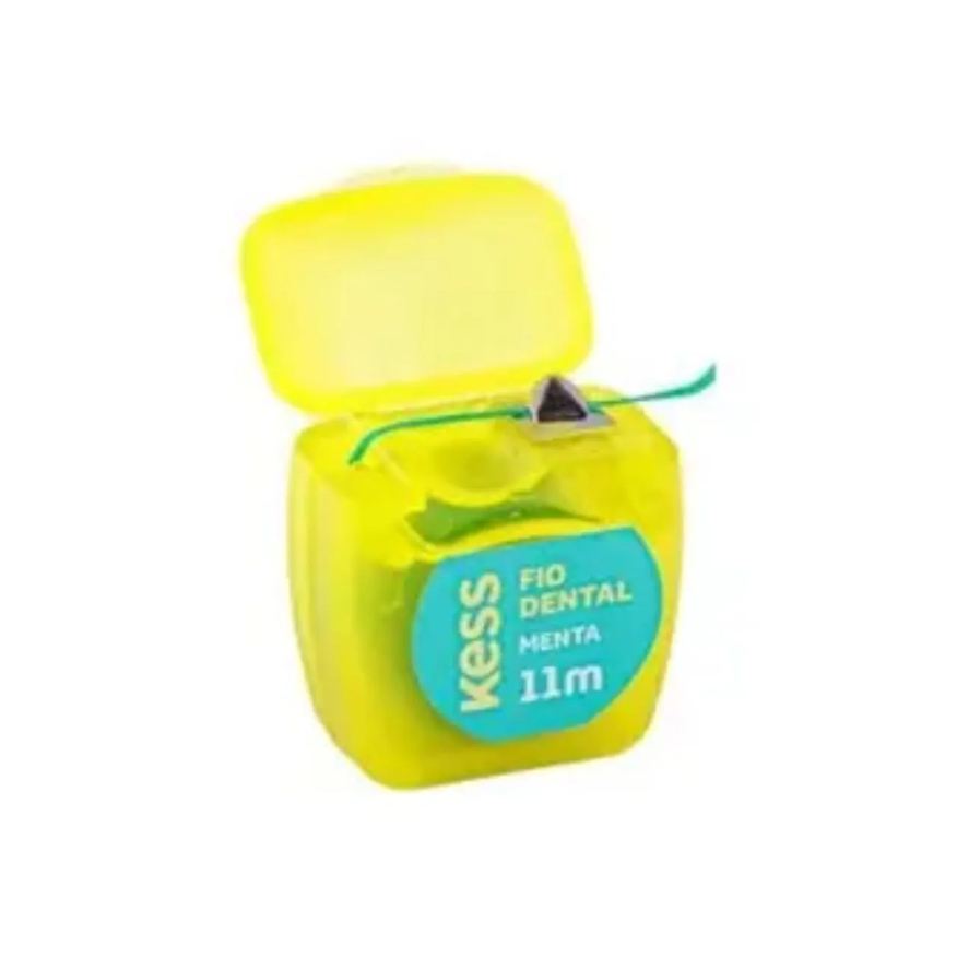 Kit 5 Fio Dental Encerado Menta Mini 11M - Kess