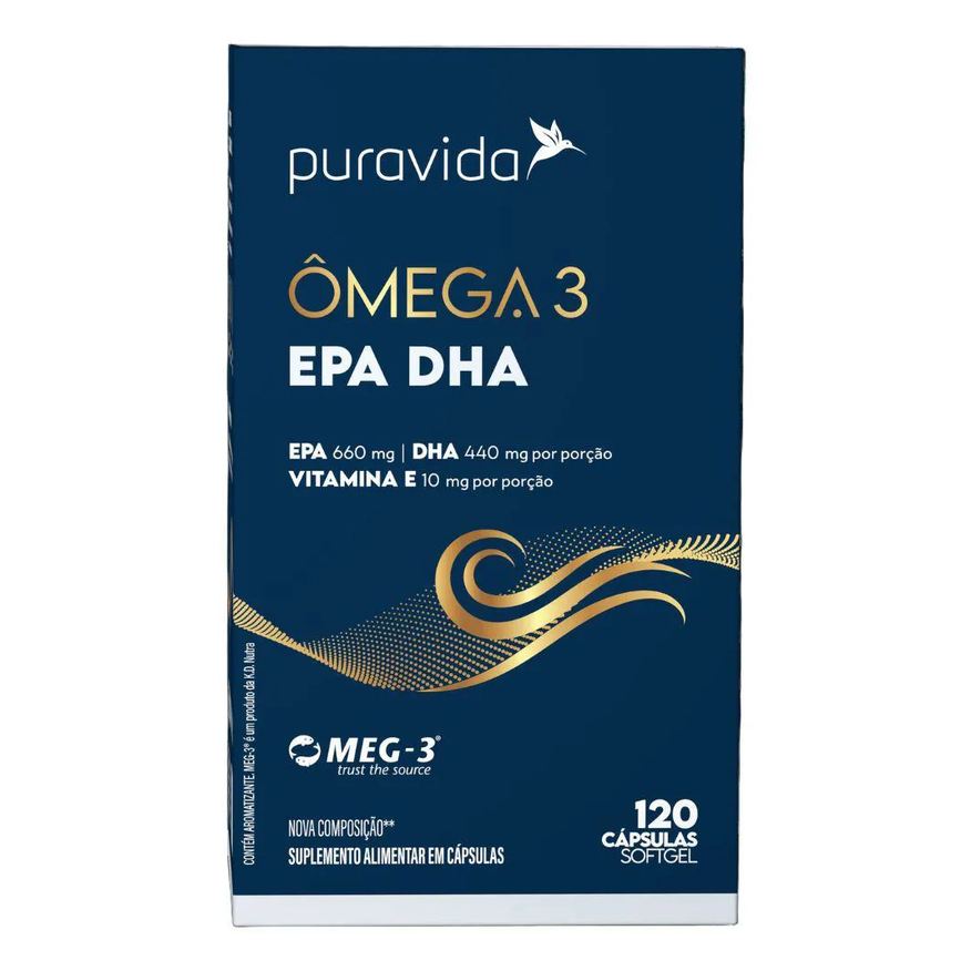 Puravida Omega 3 Epa Dha 120 Capsulas Soft Gel