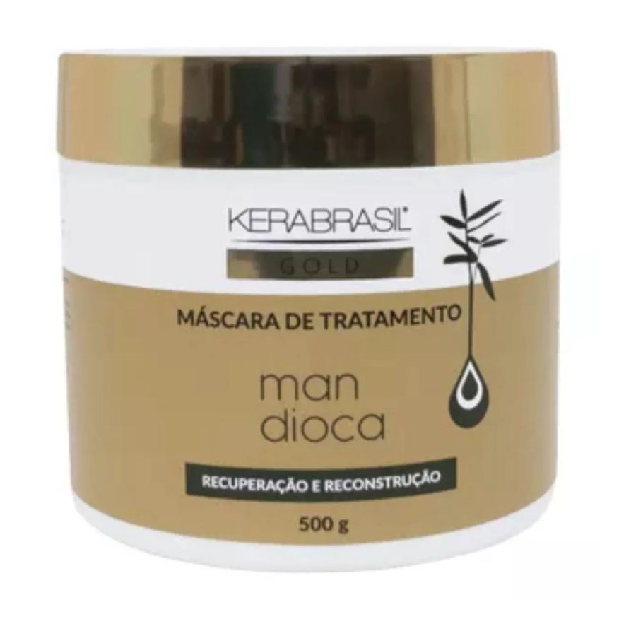 Kerabrasil Máscara Tratamento Gold Mandioca 500g