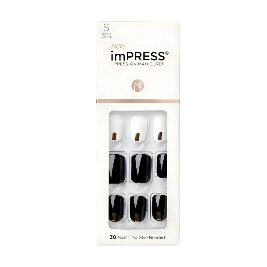 Kiss New York Unhas Postiças Impress Kiss Ny Midnight Drive Kim004