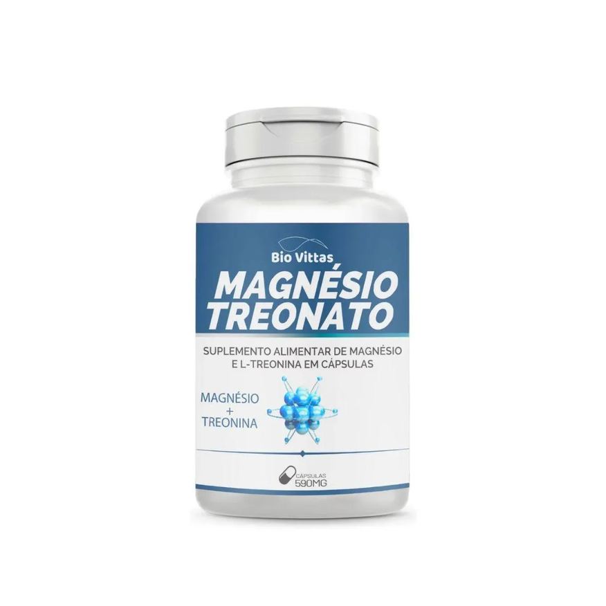Bio Vittas Magnésio Treonato 590mg 120 Cápsulas - Original