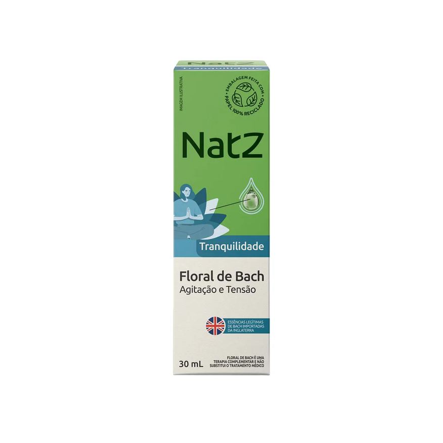 de Floral Bach Natz Tranquilidade para Agitação e Tensão 30ml