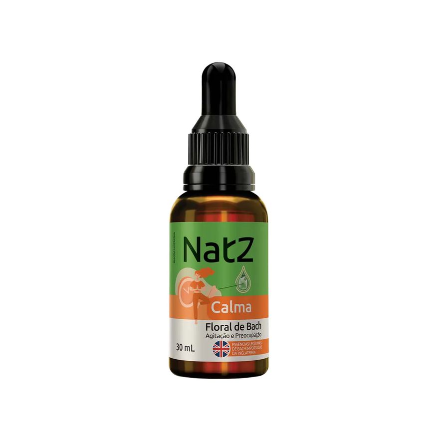 de Floral Bach Natz Calma para Agitação e Preocupação 30ml