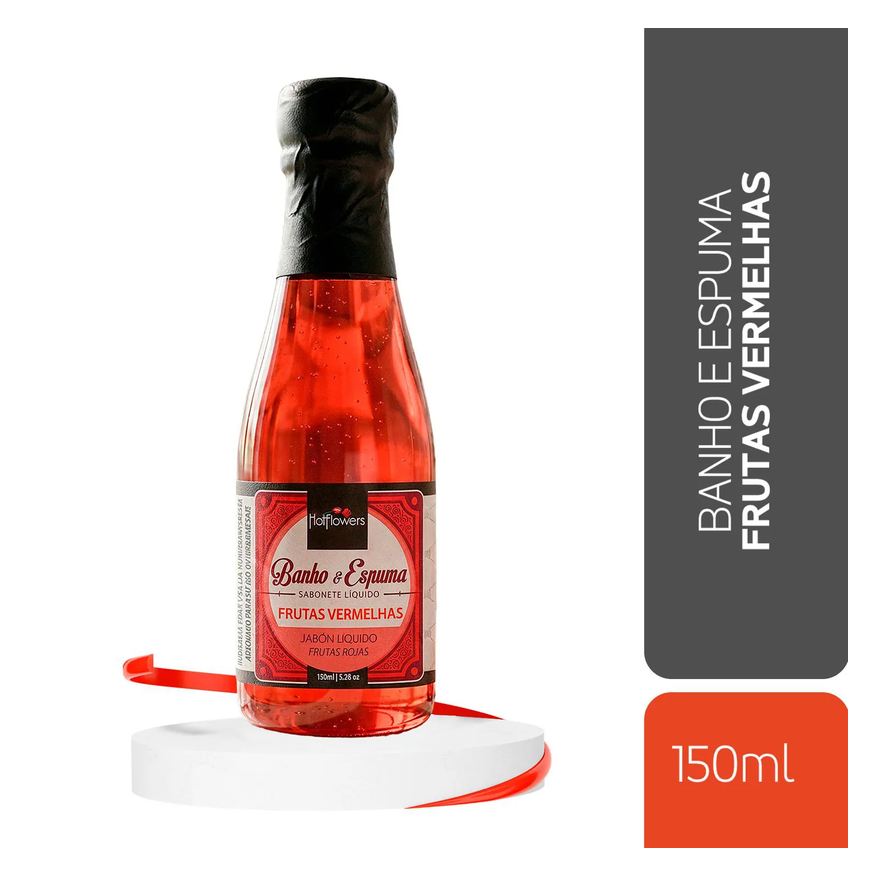 Hot Flowers Espuma de Banho para Relaxamento com Aroma Frutas Vermelhas 150ml
