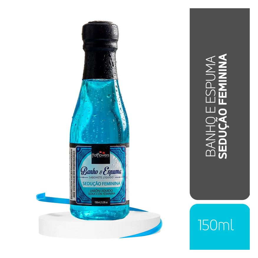 Hot Flowers Espuma de Banho para Relaxamento com Aroma Sedução Feminina 150ml
