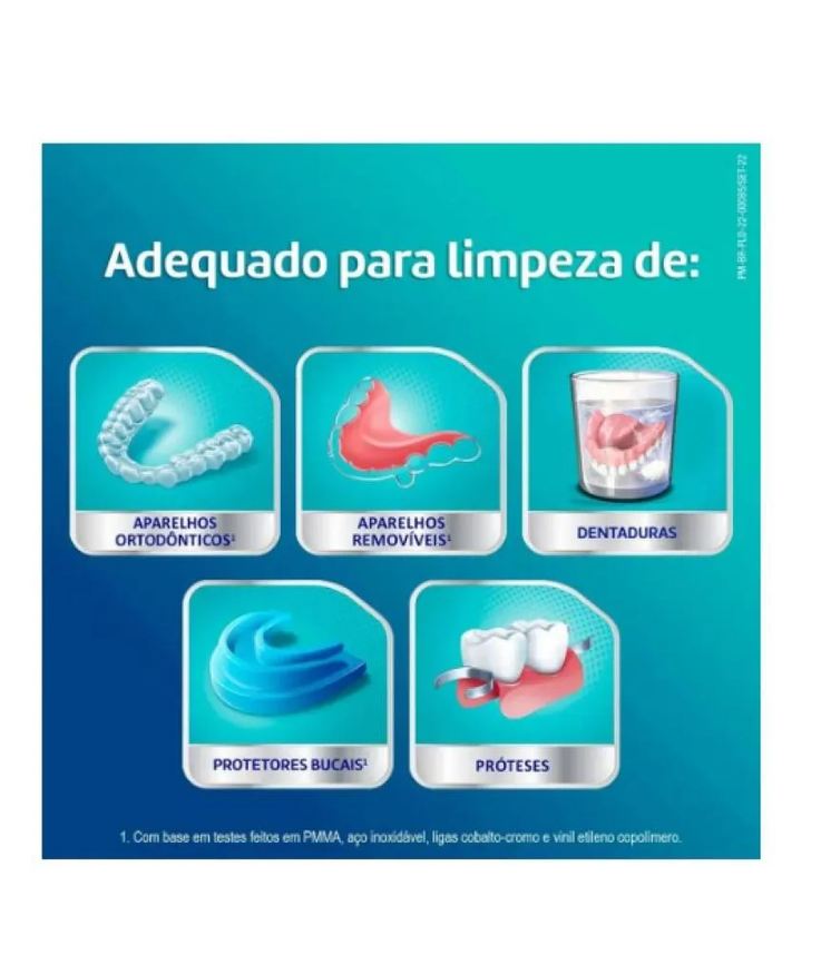 Tabs Corega Limpador de Próteses Dentárias Sabor Menta 30 Pastilhas