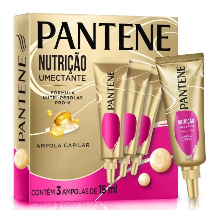 Pantene Kit Ampola Nutrição Umectante 3 Ampolas