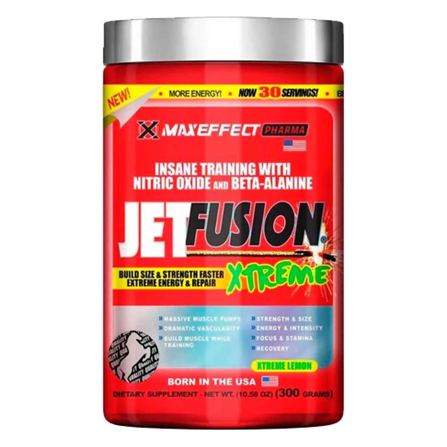 Maxeffect Pre Treino Jetfusion Xtreme 300g Sabor Limão