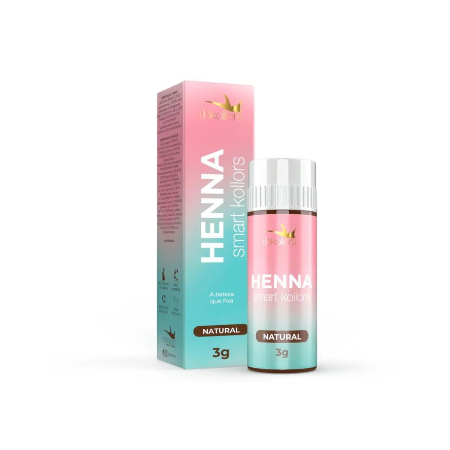 Rbkollors Henna Smart Kollors para Sobrancelha 3g +Ativador Rb Kollors Natural