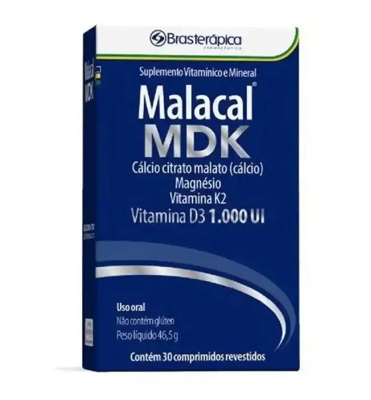 Brasterapica Malacal Mdk com 30 Comprimidos Revestidos