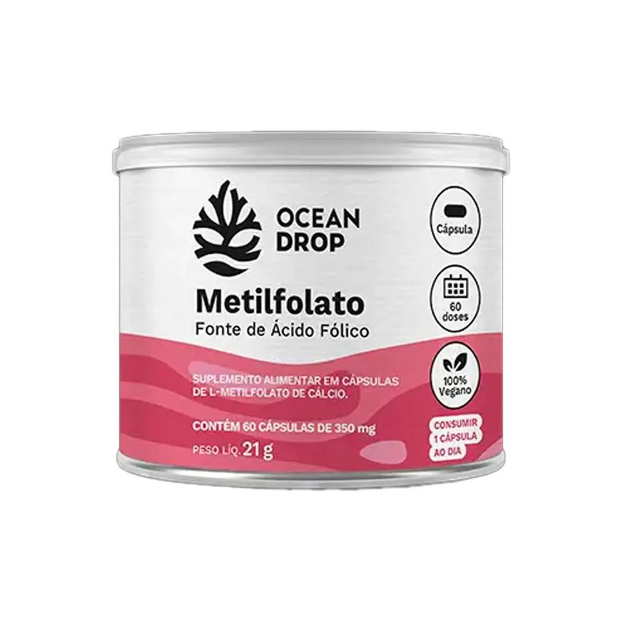 Ocean Drop Metilfolato Acido Folico 350mg - 60 Cápsulas