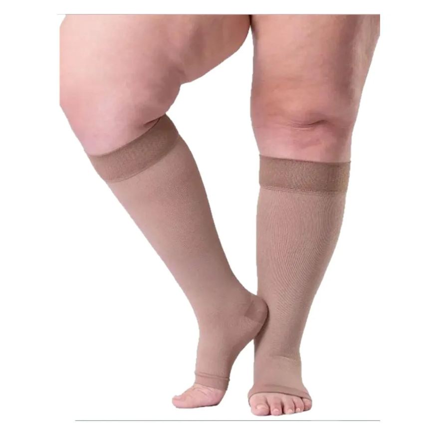Sigvaris Meia 3/4 Reduce 30-40 Mmhg Aberta Bege M3