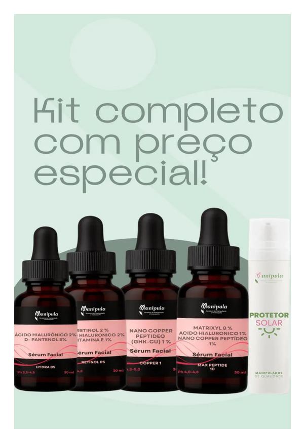 Manipula Kit Anti-Idade Completo - Quero Rejuvenescer Minha Pele!