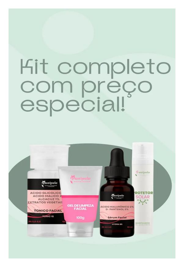 Manipula Kit Rotina Básica Skinlab - Quero Minha Rotina Completa!
