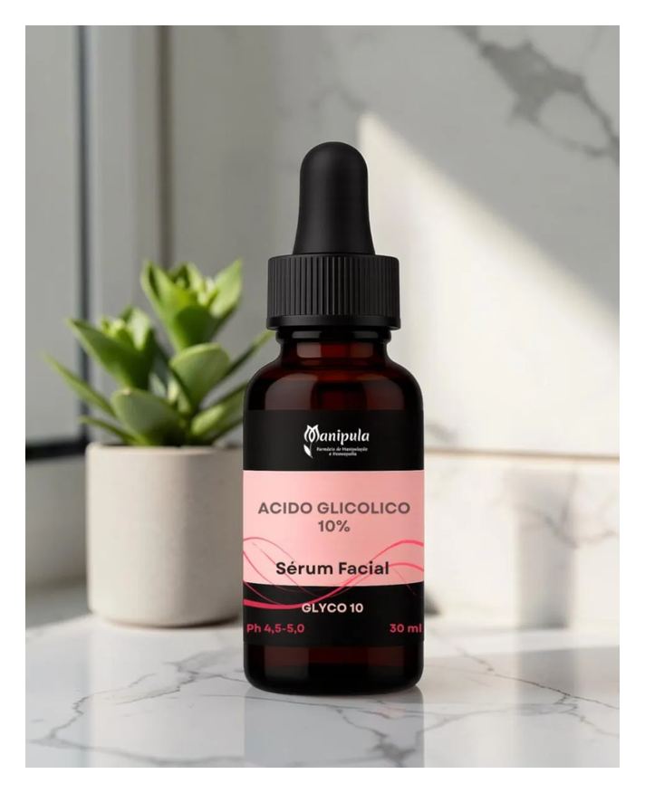 Manipula Sérum de Ácido Glicólico 10% Renovação e Textura da Pele | Glyco 10 - 30ml