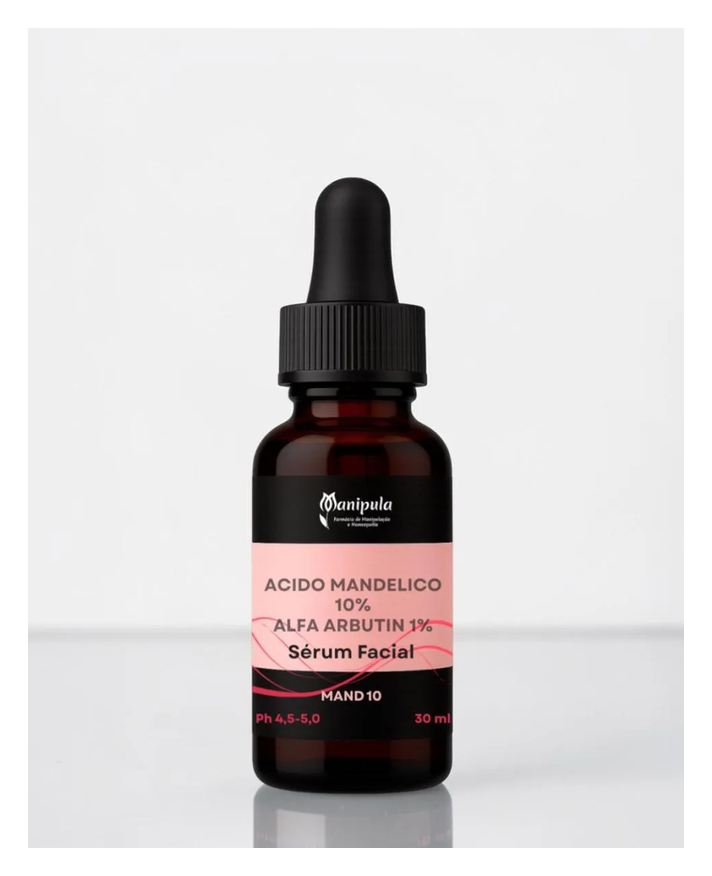 Manipula Sérum de Ácido Mandélico 10% + Alfa Arbutin 1% Clareador | Mand 10 - 30ml