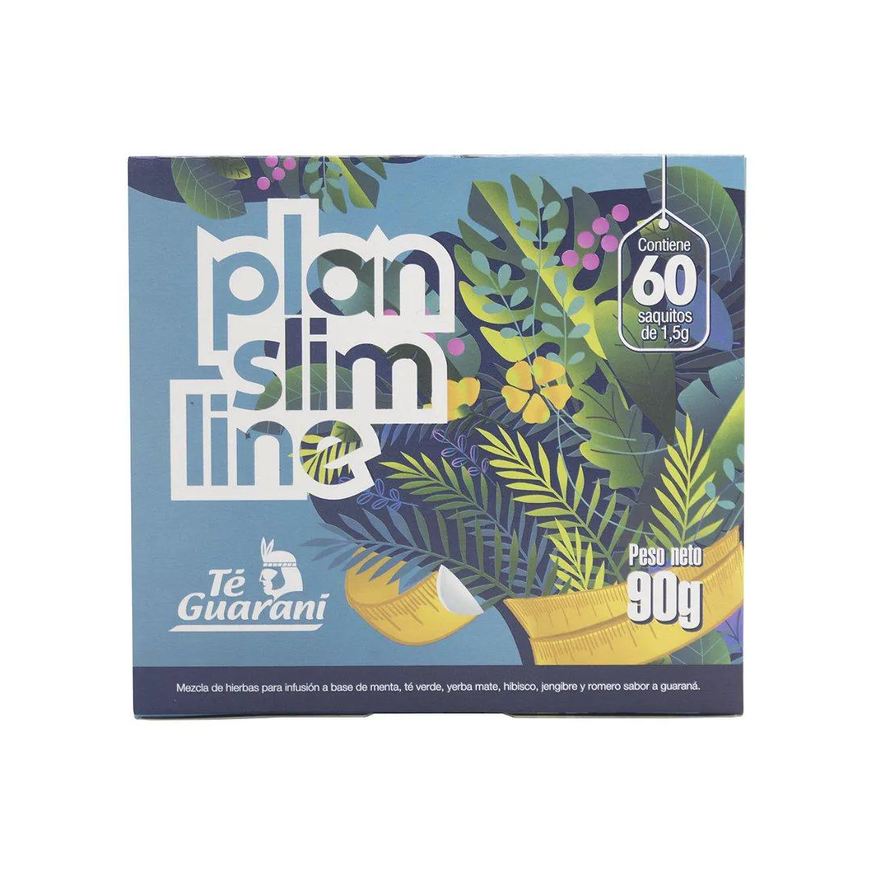 Té Guarani Suplemento em Chá Plan Slim Line 60 Dias com 60 Sachês
