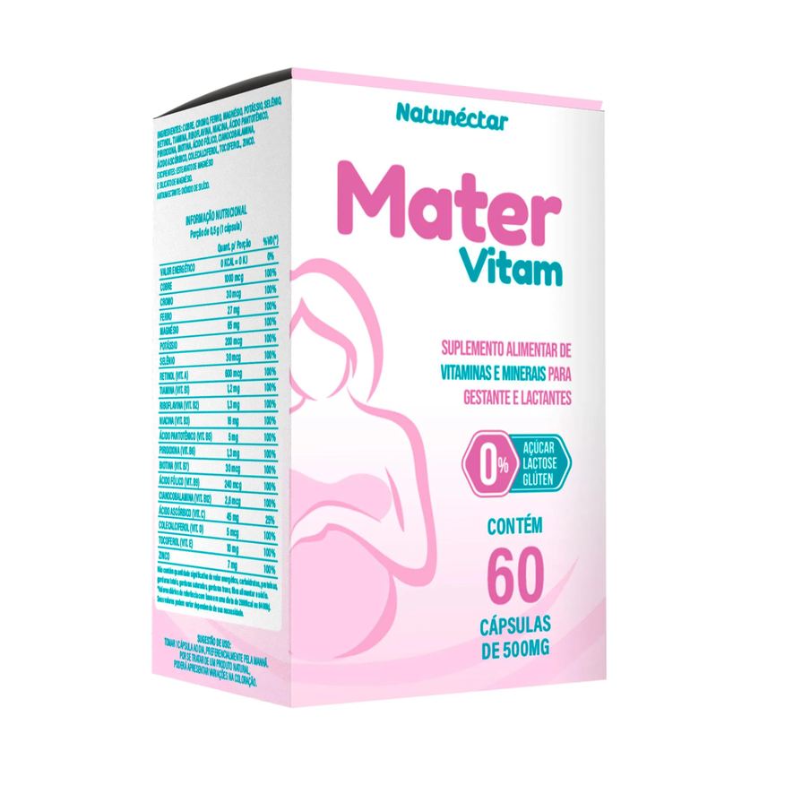 Natunéctar Mater Vitam (Para Gestantes) 500mg 60 Cápsulas