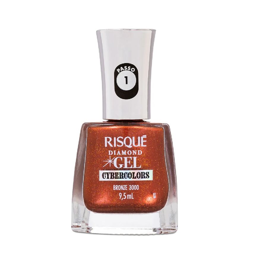 Risqué Esmalte Gel Diamond Cybercolors 9,5ml - Bronze 3000