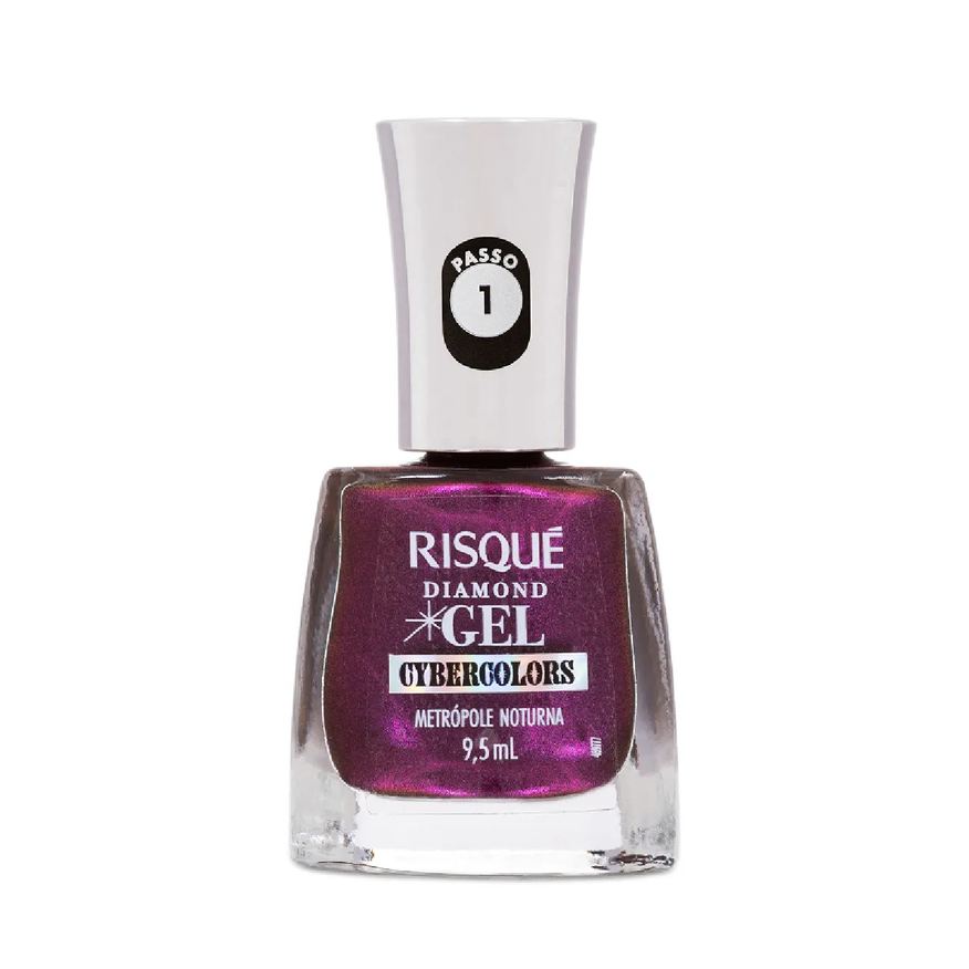 Risqué Esmalte Gel Diamond Cybercolors Metalizado 9,5ml- Metrópole Noturna
