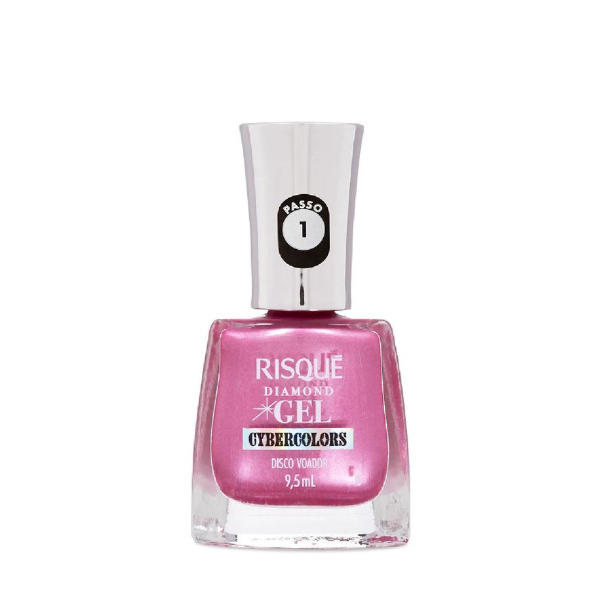 Risqué Esmalte Gel Diamond Cybercolors Metalizado 9,5ml - Disco Voador
