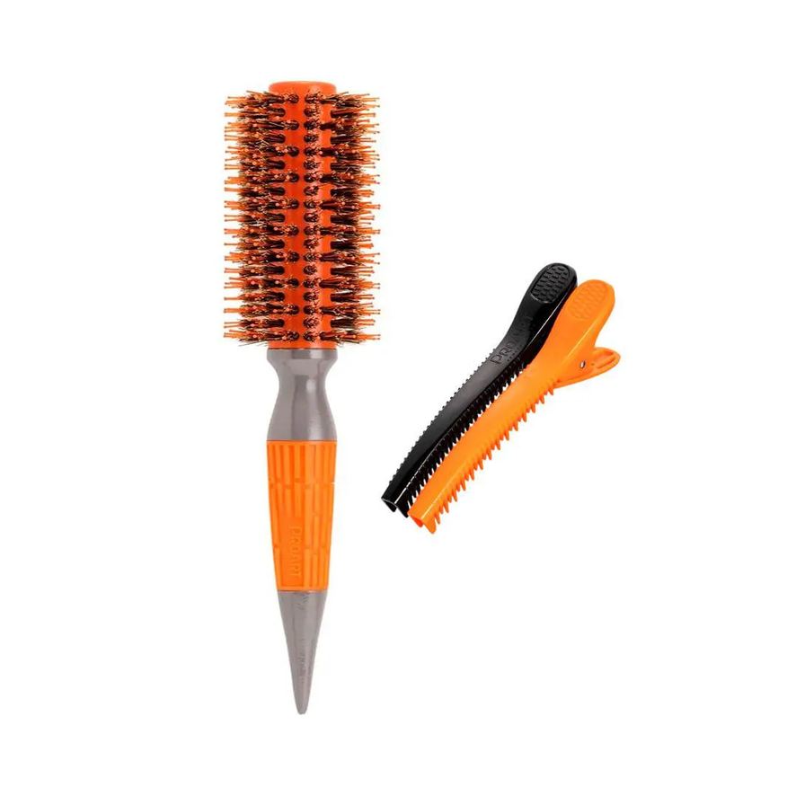 Proart Kit Escova Profissional Elite Pro + Clipe Professional Elite Pro - Laranja 22mm