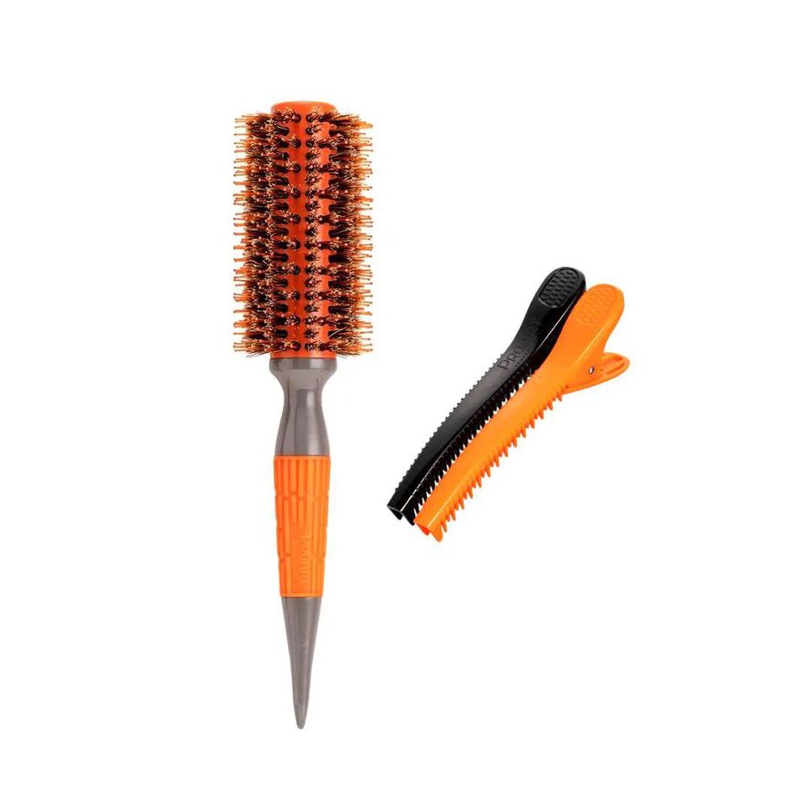 Proart Kit Escova Profissional Elite Pro + Clipe Professional Elite Pro - Laranja 27mm
