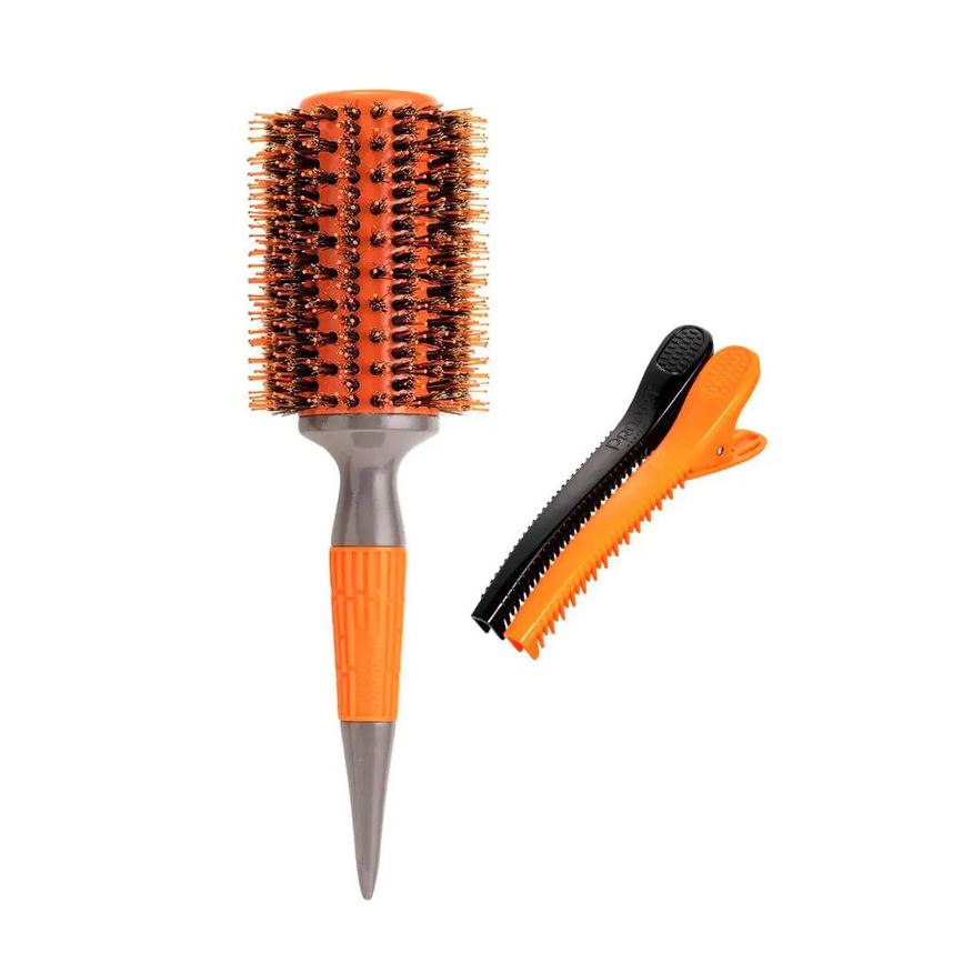 Proart Kit Escova Profissional Elite Pro + Clipe Professional Elite Pro - Laranja 43mm