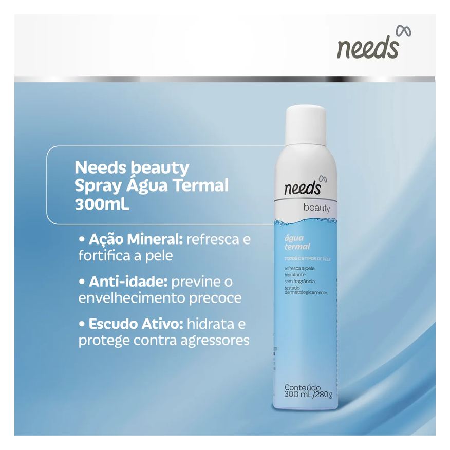 Needs Água Termal Beauty Spray 300ml