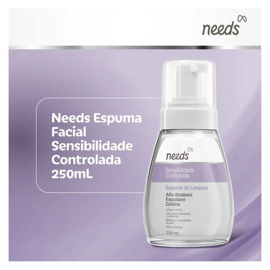 Needs Espuma Facial Peles Sensíveis 250ml