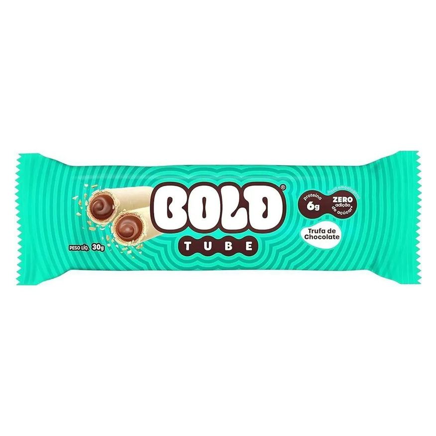 Bold Barra de Proteina Tube - 1 Unidade 40g Trufa de Chocolate