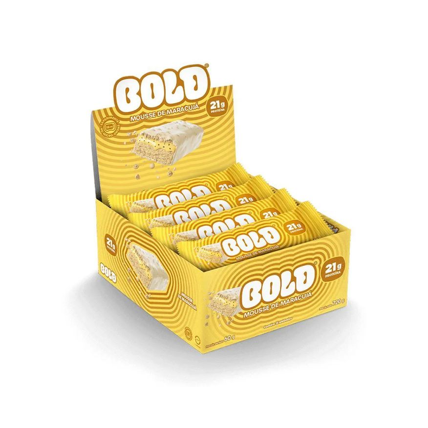 Bold Barra de Protína - 12 Unidades 60g Mousse de Maracujá