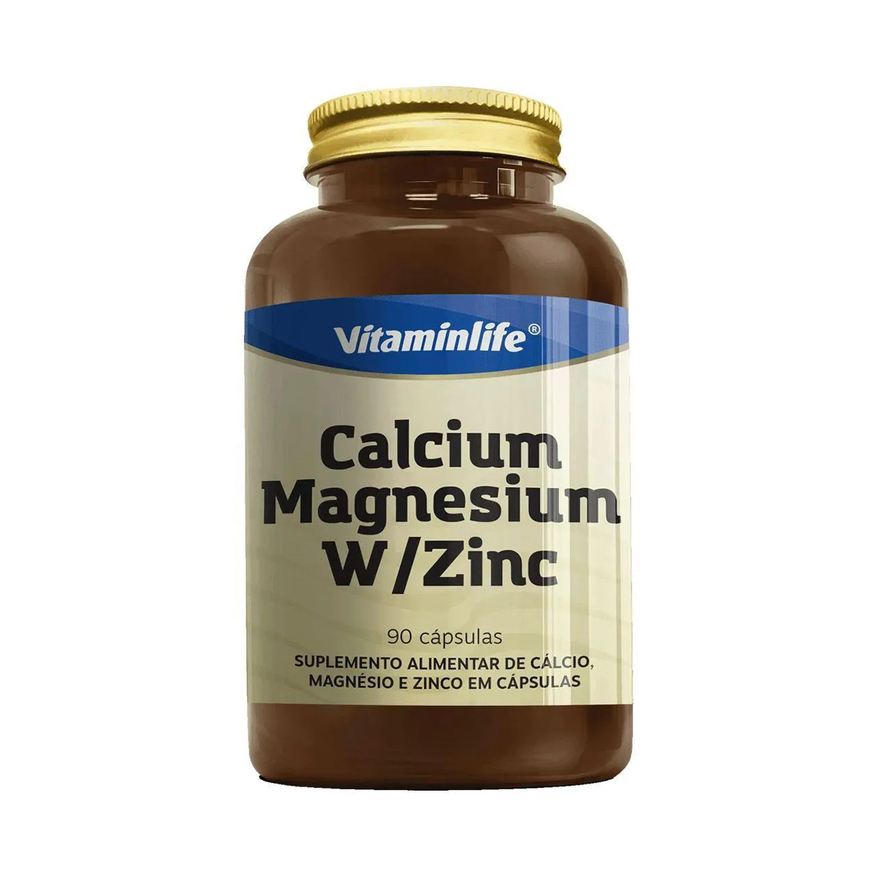 Vitaminlife Calcium, Magnesium W/Zinc - 90 Cápsulas
