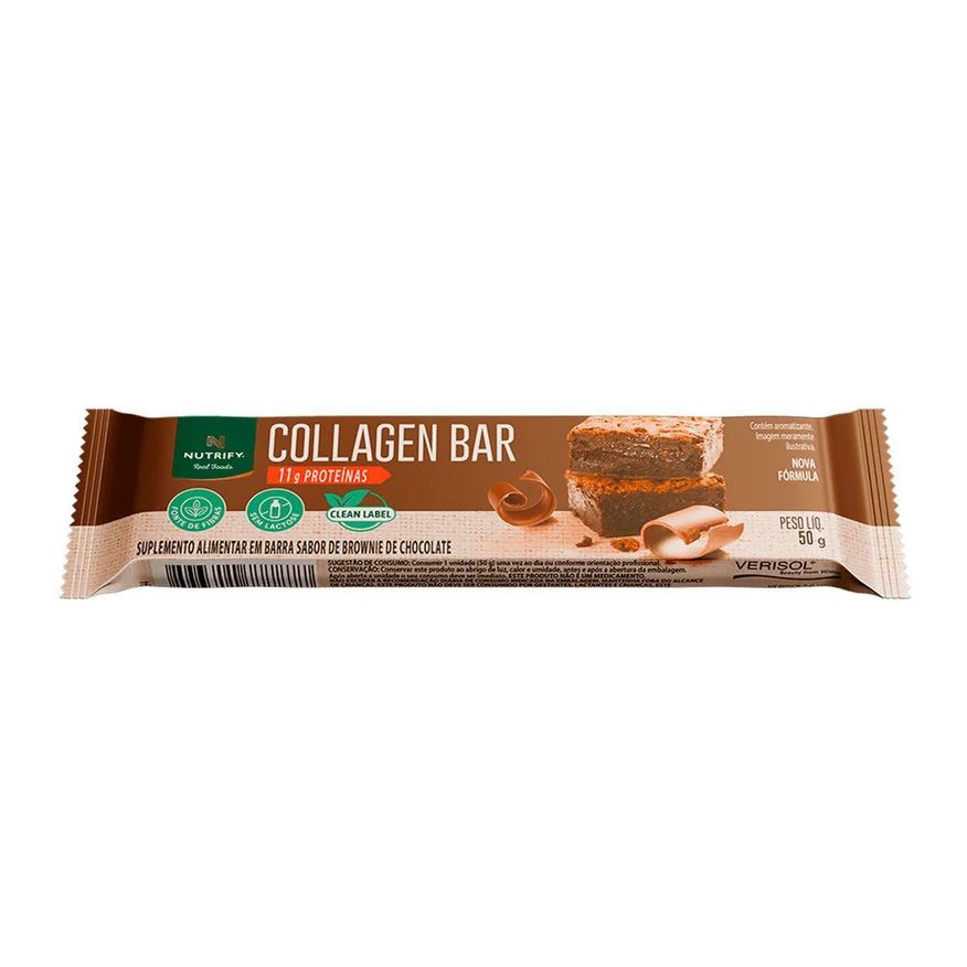 Nutrify Collagen Bar - 50g Brownie de Chocolate