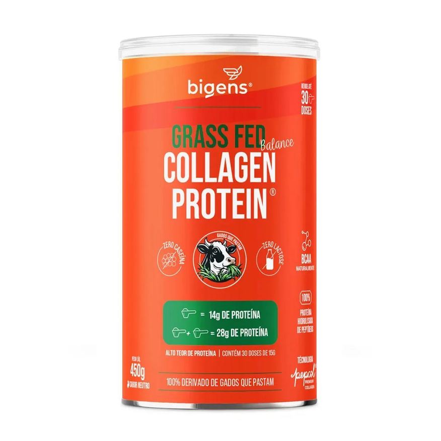 Bigens Grass Fed Balance Collagen Protein - 450g Neutro