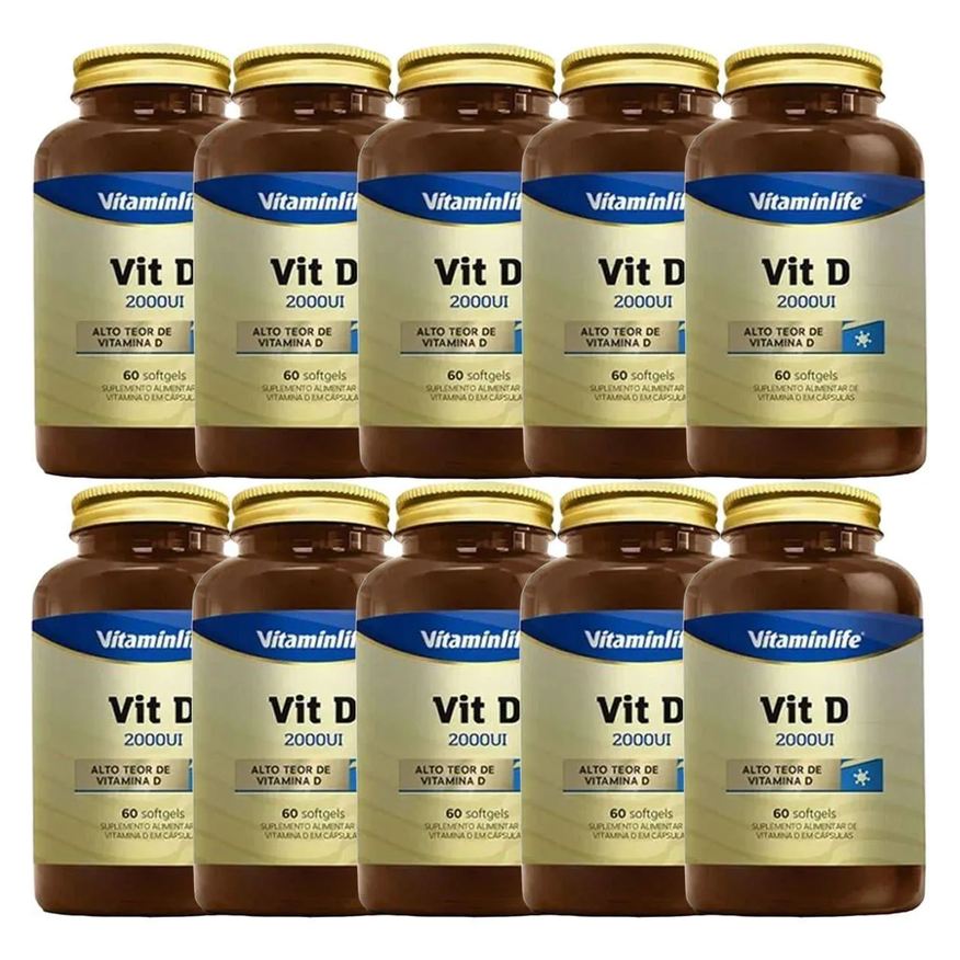 Vitaminlife Kit 10X Vit D 2000Ui - 60 Softgels